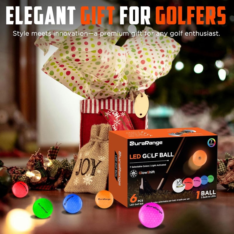 DURARANGE Glow in The Dark Golf Balls - Ultra Bright LED Golf Balls for Night Golf - Novelty Night Golf Gift for Men and Women | Backyard Practice Putting Green - Image 5